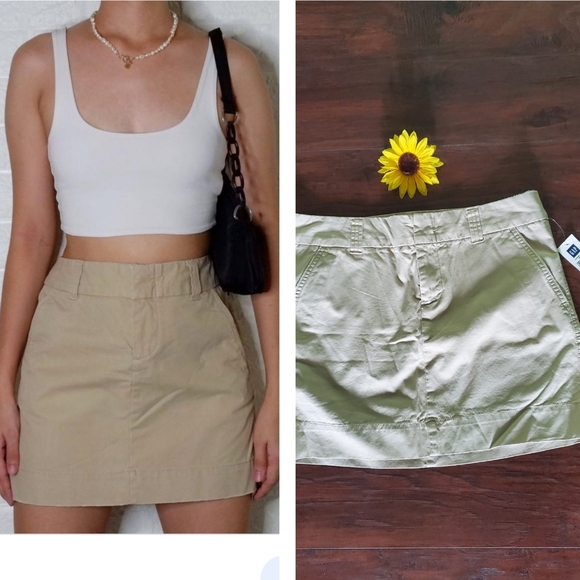 NEW GAP CHINO SKIRT - Picture 1 of 8